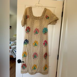Christ Dawn Savannah Dress Hand Embroidered